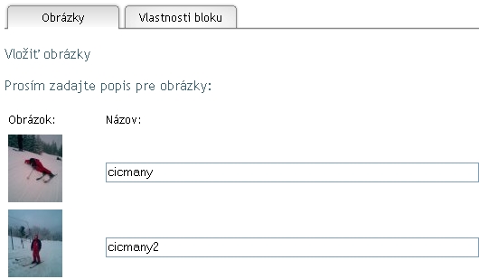 názvy obrázkov